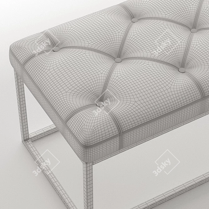 Title: Loft Bench - Industrial Style Seating 3D model image 4