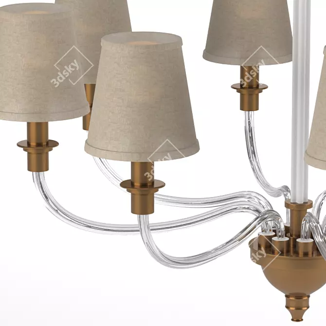 Elegance in Light: Vivien Chandelier 3D model image 4