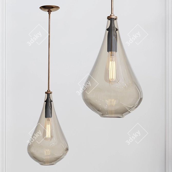 Albert Pendant: Sleek Elegance for Modern Spaces 3D model image 1