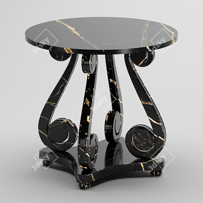 Elegant Geometric Table 3D model image 1