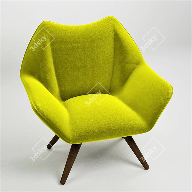 Elevate Your Comfort: Kurt Osverting Easy Chair 3D model image 1
