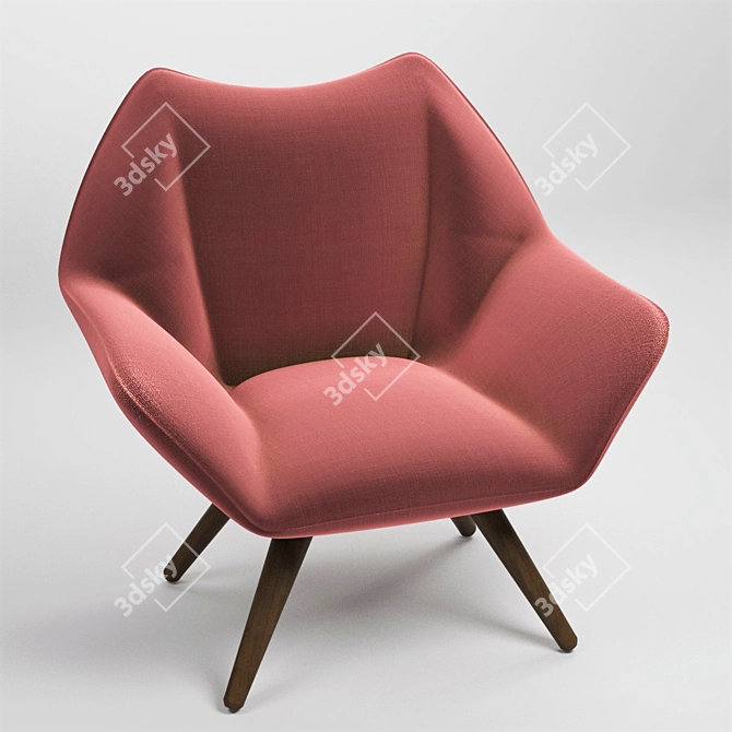 Elevate Your Comfort: Kurt Osverting Easy Chair 3D model image 2