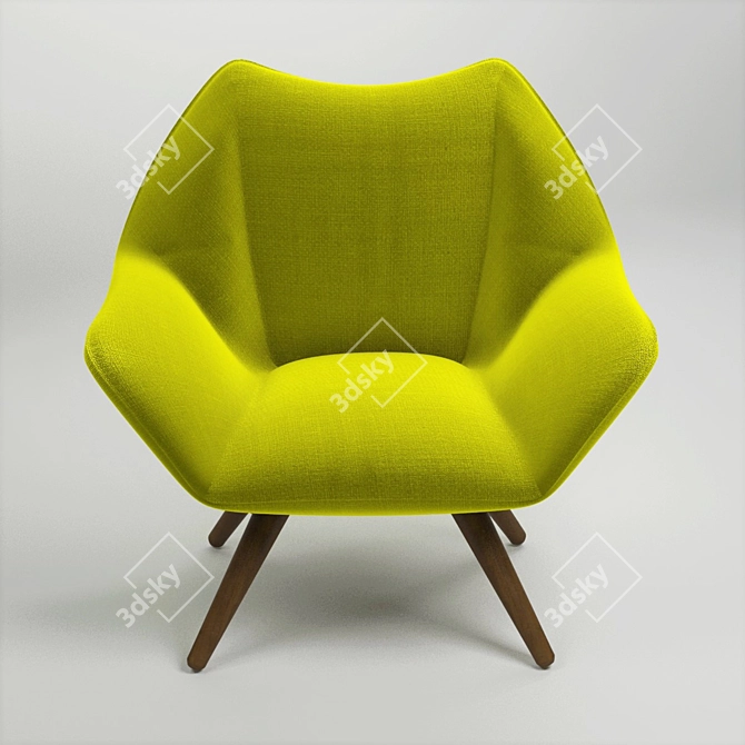 Elevate Your Comfort: Kurt Osverting Easy Chair 3D model image 3