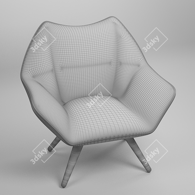 Elevate Your Comfort: Kurt Osverting Easy Chair 3D model image 5