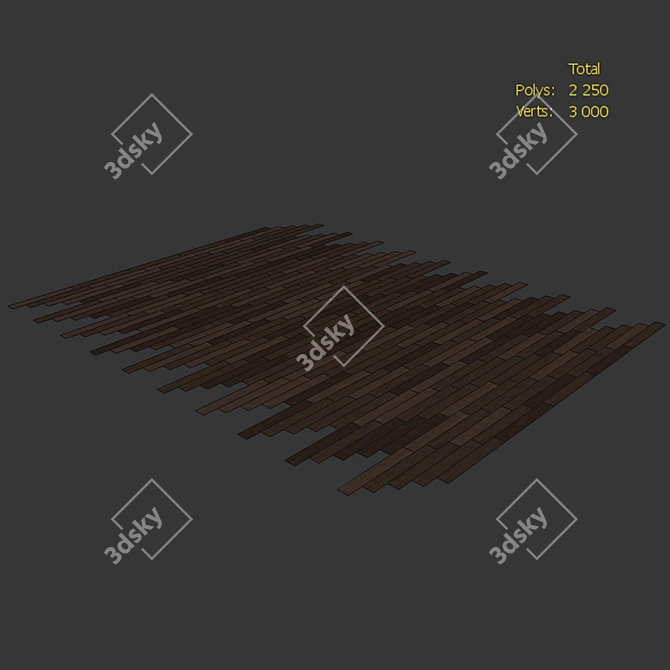 Brooklyn Firestop1 Oak Wood Floor 3D model image 4