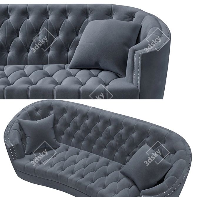 Luxurious Lounge: Ambra Sofa 3D model image 2