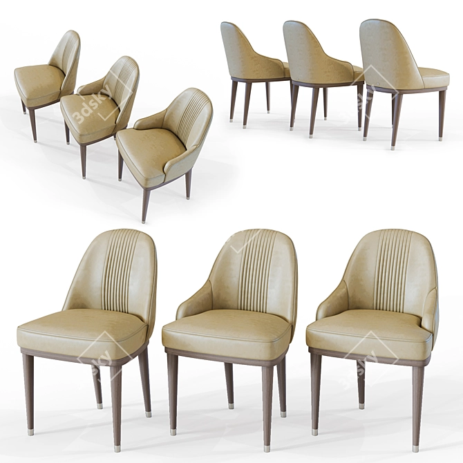 Cipriani Cocoon Chairs: Sleek & Stylish Seating 3D model image 1