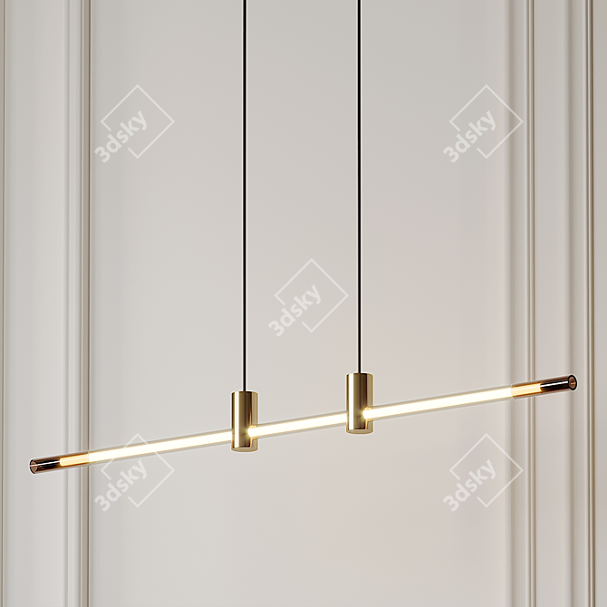 RA LED Line Suspension - Sleek and Stylish! 3D model image 1