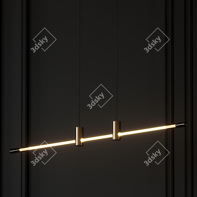 RA LED Line Suspension - Sleek and Stylish! 3D model image 3