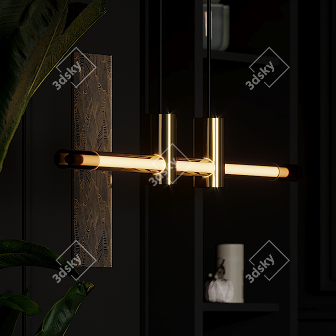 RA LED Line Suspension - Sleek and Stylish! 3D model image 5