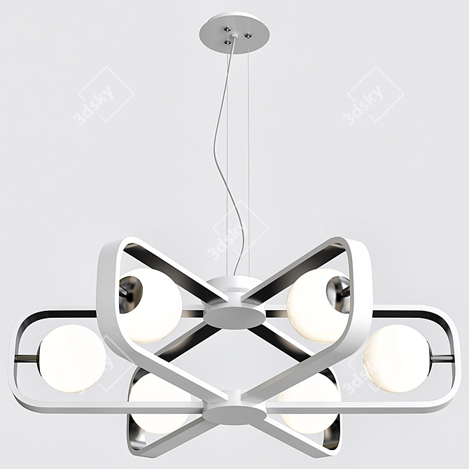 Avola MOD431: Stylish Adjustable Chandelier 3D model image 3