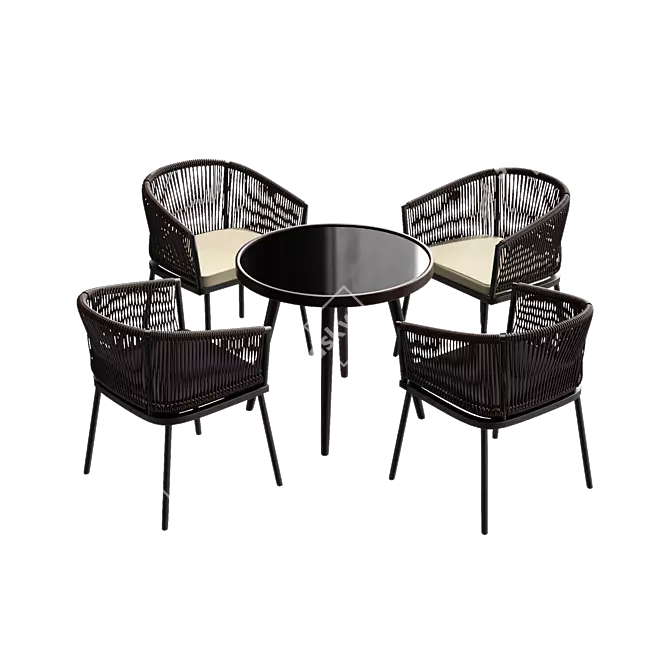 4union Dining Set: Elegant and Functional 3D model image 1