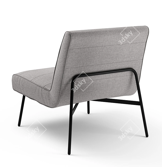 Retro Chic Armchair - La Redoute Rafa 3D model image 2