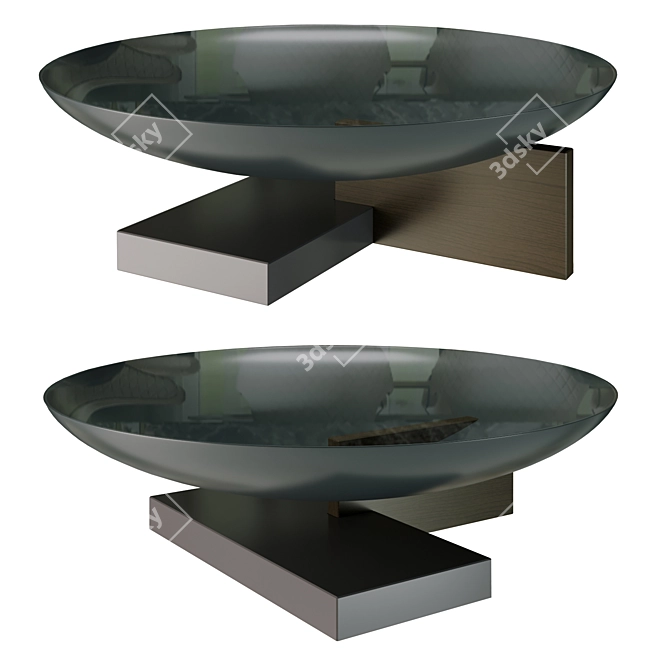 Elegant Vestale Cocktail Table 3D model image 1