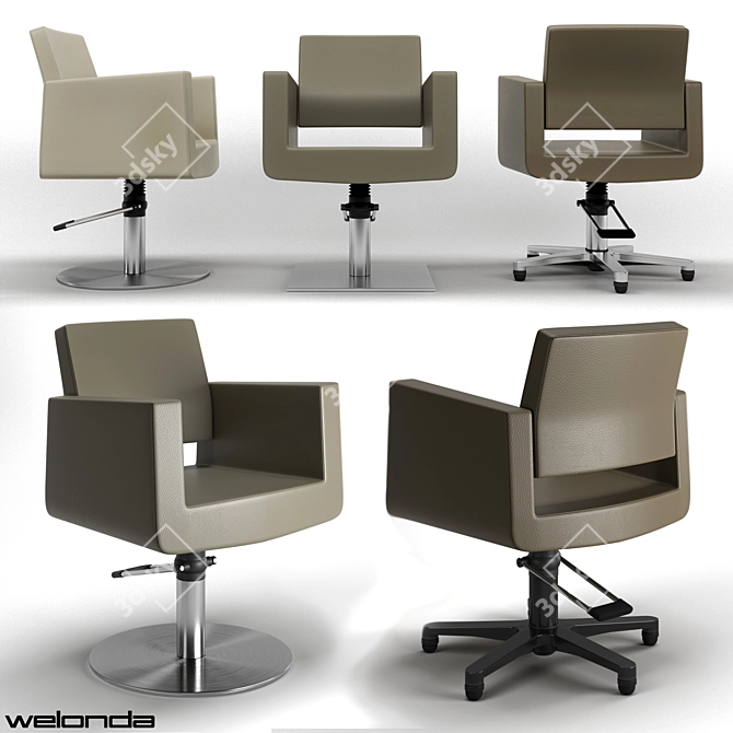 Samoa Hair Salon Chair | Welonda 3D model image 1