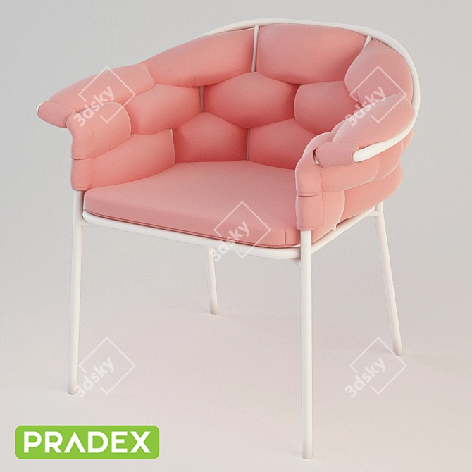 Pradex Eleanor Chair: Stylish Outdoor Seating 3D model image 1