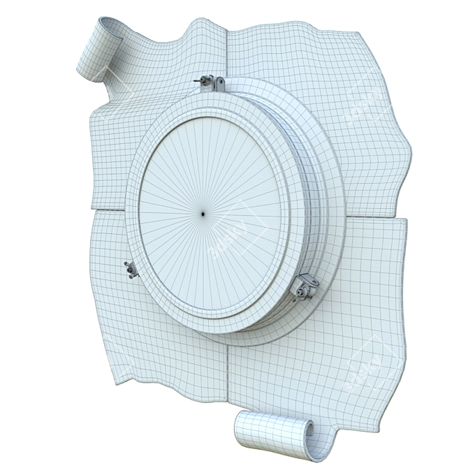 Modern Minimalist Wall Clock 3D model image 4