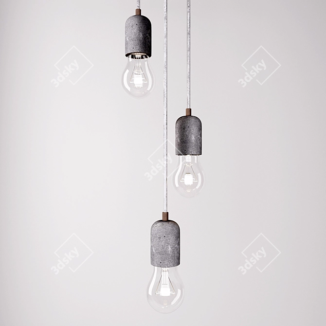 Silvares Pendant Light: Modern, Loft Style Chandelier 3D model image 5