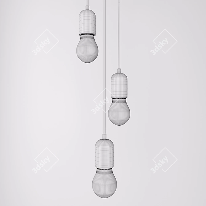 Silvares Pendant Light: Modern, Loft Style Chandelier 3D model image 6