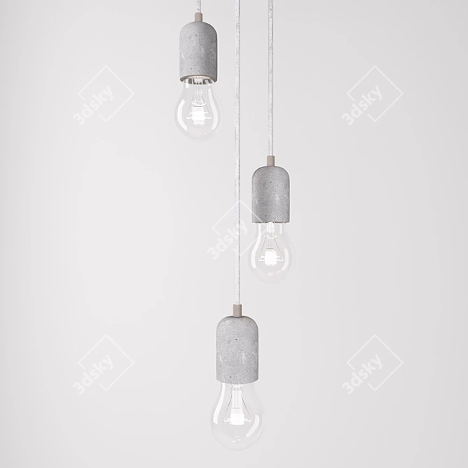 Silvares Pendant Light: Modern, Loft Style Chandelier 3D model image 7