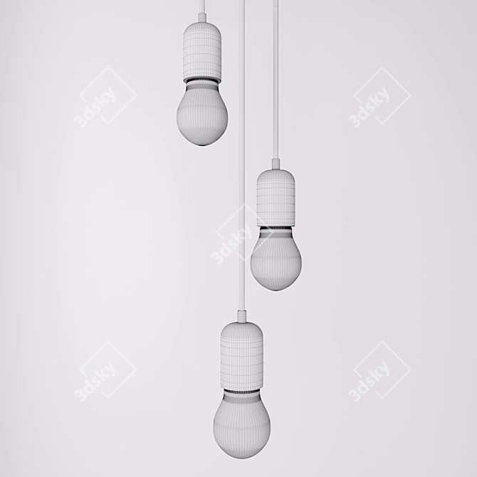 Silvares Pendant Light: Modern, Loft Style Chandelier 3D model image 8