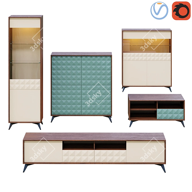 Zoom Collection: Modern Furniture by Meble Taranko 3D model image 1