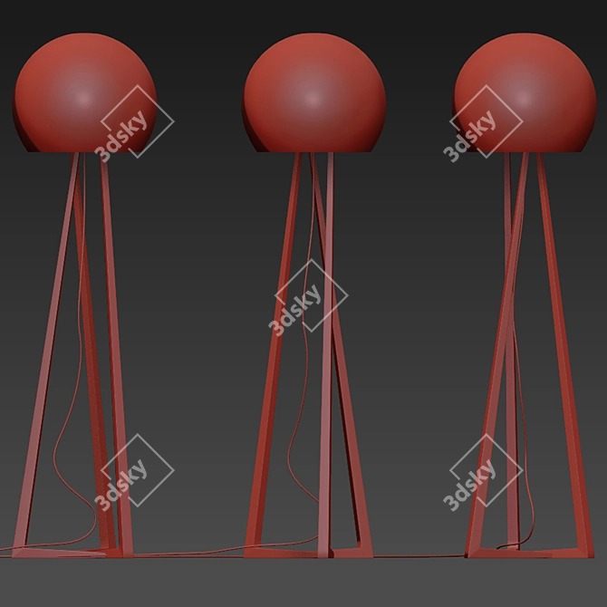 Sleek Floor Lamp: Modern & Versatile 3D model image 2