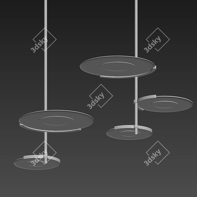 LG Chem OLED Ceiling Light: Effortless Elegance 3D model image 2