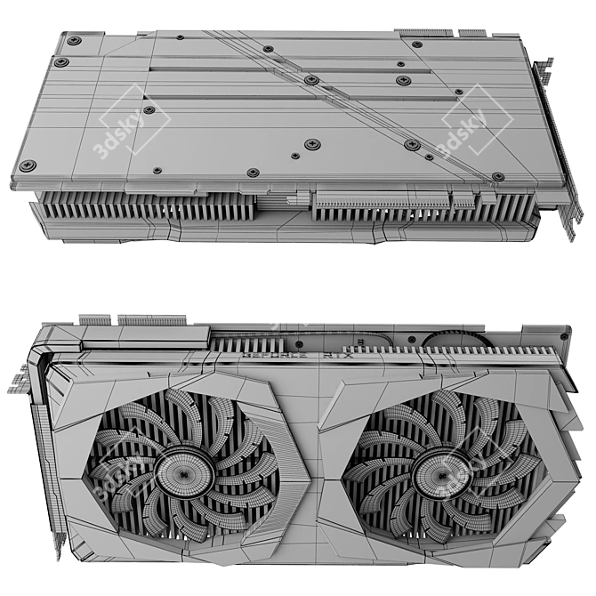  Ultimate Graphics Power: Nvidia MSI RTX 2070 Super 3D model image 4