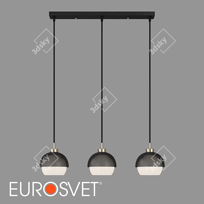 Antique Bronze Pendant Lamp 3D model image 1