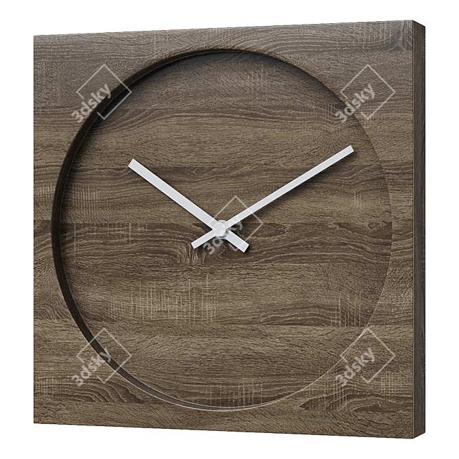 Modern Wall Clock: Sleek Design 3D model image 4