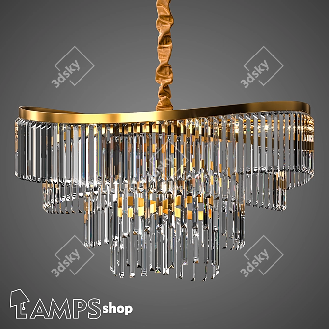 Toronto Chandelier - Elegant Lighting Fixture 3D model image 1