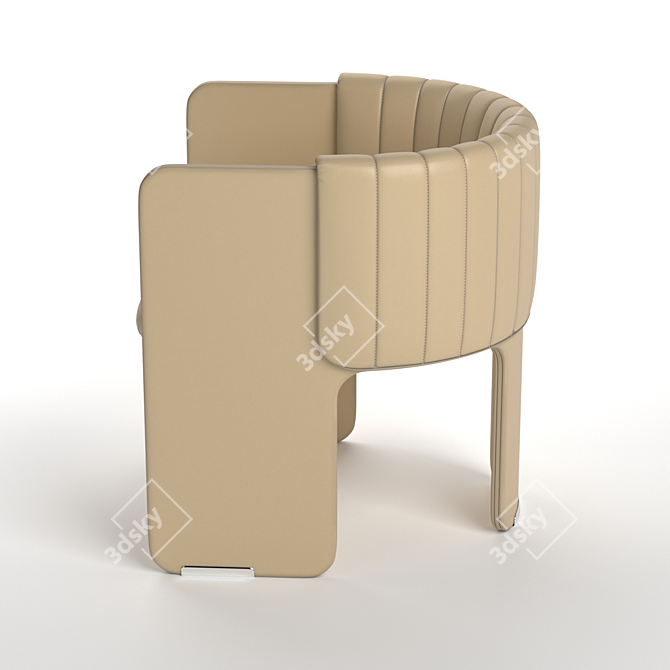 Elegant Luigi Massoni Armchair 3D model image 2