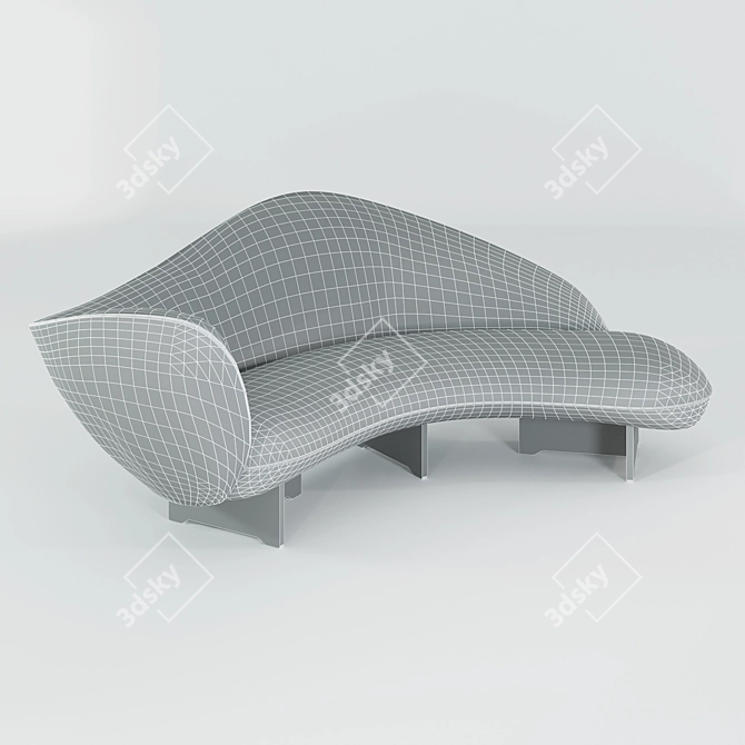 Modern Hindsight Sofa - 2020 by Vladimir Kagan 3D model image 2