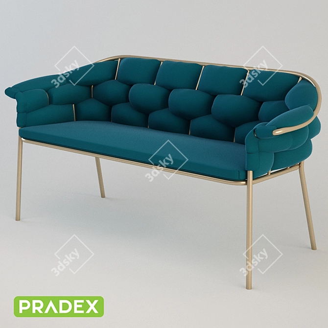 Elegant OM Sofa: Eleanor by PRADEX 3D model image 1