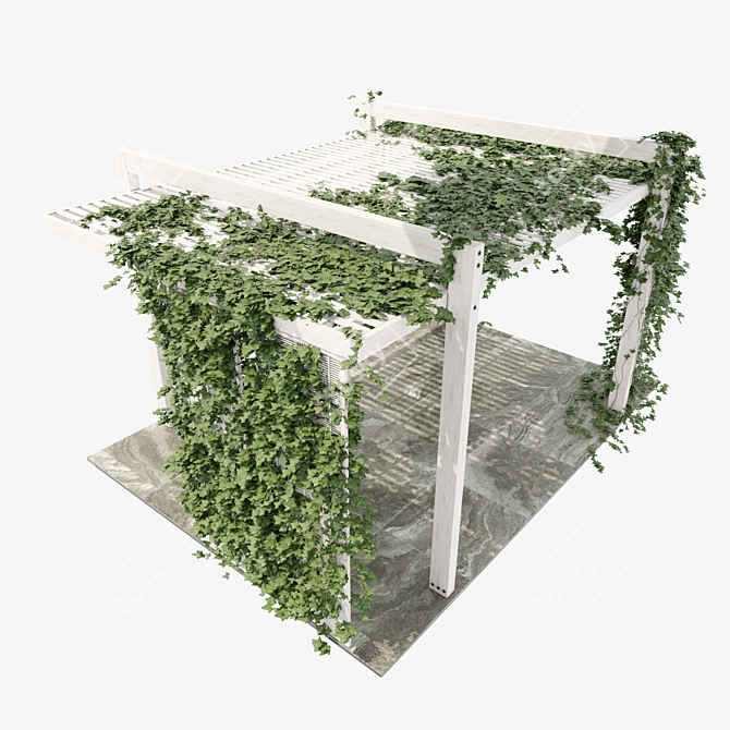 Versatile Pergola 3D Model 3D model image 4