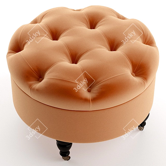 Stylish Storage Pouf: Meggi 3D model image 2