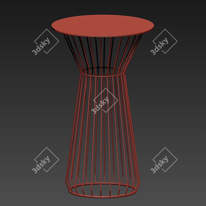 Flood Modern Bar Stool Set 3D model image 3