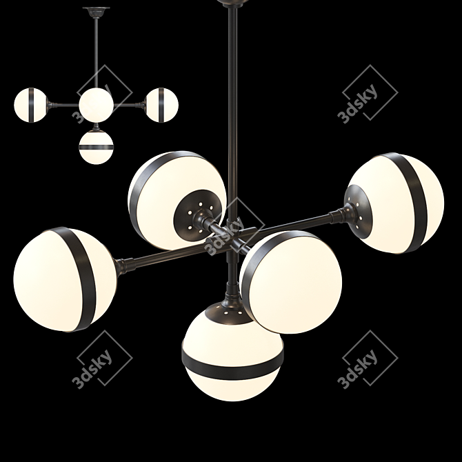 GIRA 5 Glass Reel Lampatic 3D model image 1