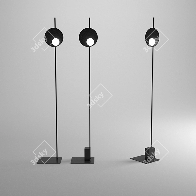 Versatile LED Floor Lamp- AXOLIGHT KWIC 3D model image 1