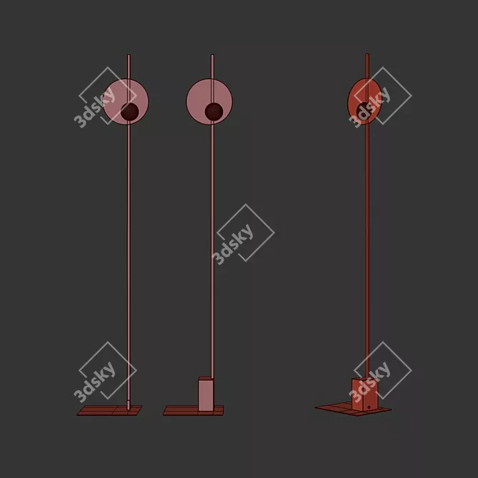 Versatile LED Floor Lamp- AXOLIGHT KWIC 3D model image 3