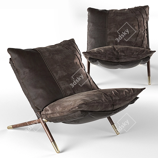 Amir Sayyadi Armchair: Sleek Design and Ultimate Comfort 3D model image 7