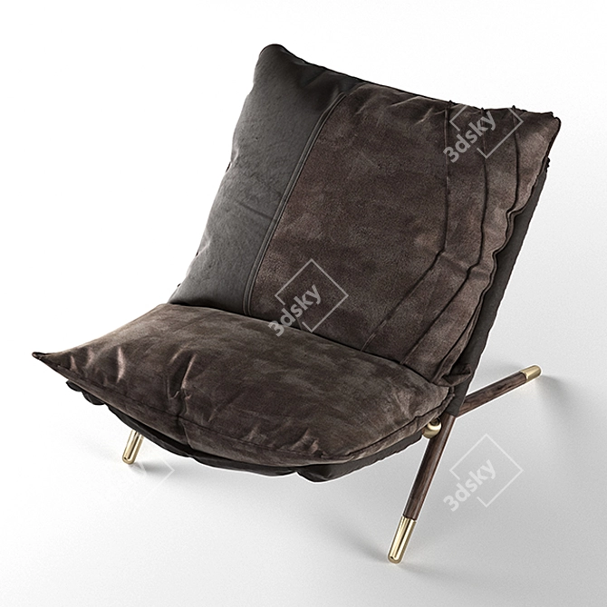 Amir Sayyadi Armchair: Sleek Design and Ultimate Comfort 3D model image 8