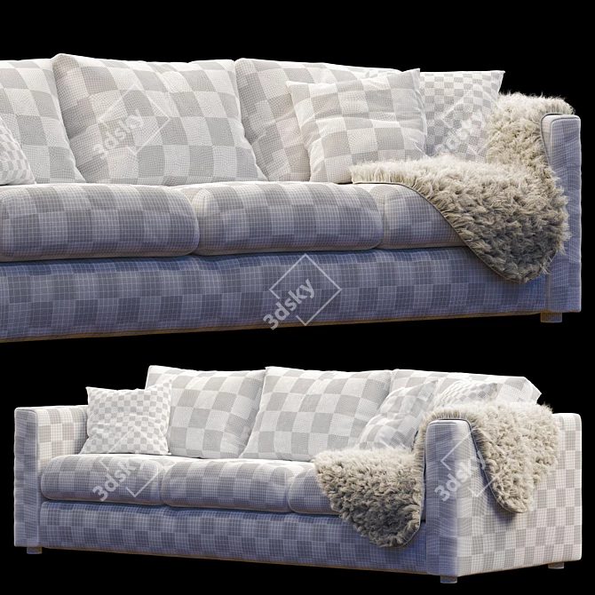 Ikea Vimle 3-Seat Sofa 3D model image 3