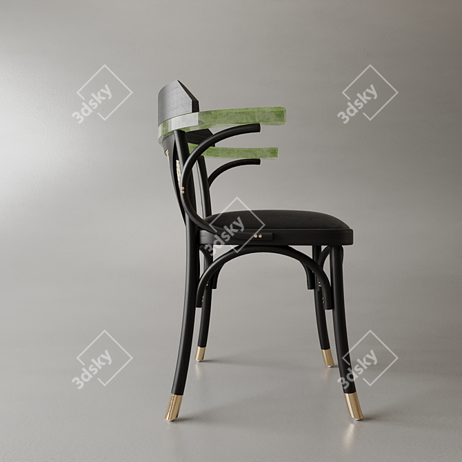 Renewal Epoxy-Infused Wooden Chair 3D model image 4