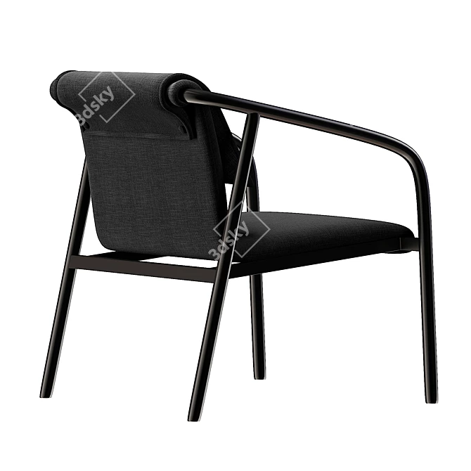 Sleek and Modern Leon Chair 3D model image 2