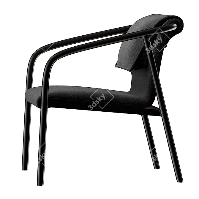 Sleek and Modern Leon Chair 3D model image 3