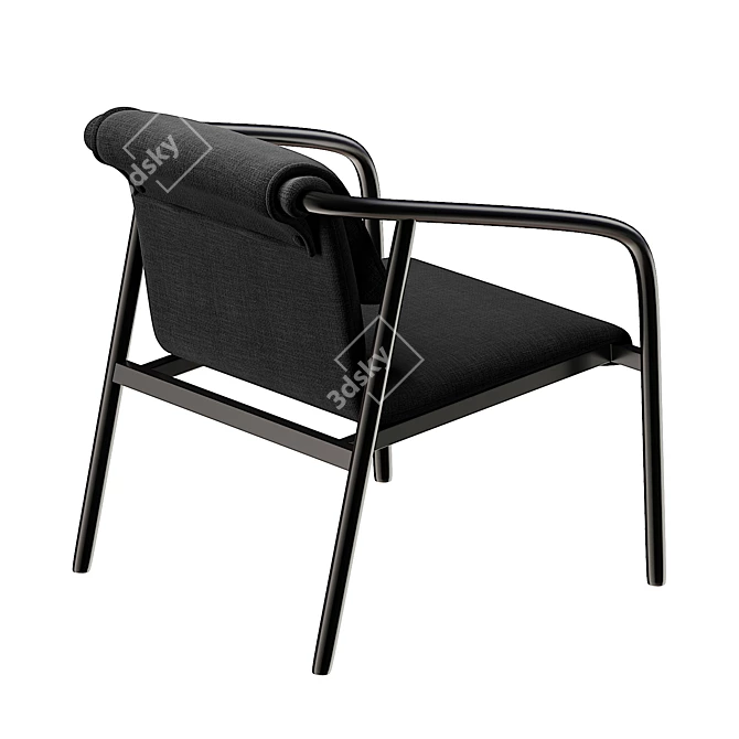 Sleek and Modern Leon Chair 3D model image 4