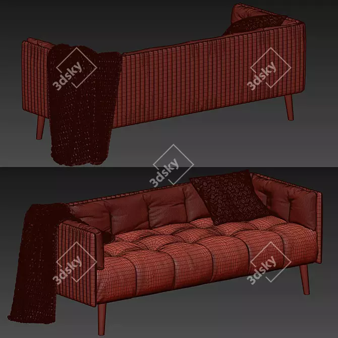 Elegant Martex Inattesa Sofa 3D model image 5