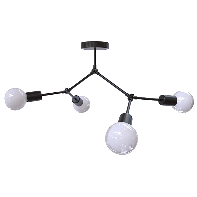 Modern Pendant Chandelier, Nowodvorski Twig 9140 3D model image 1